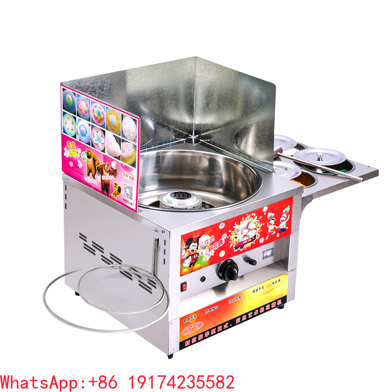 Food Snacks Making Machine - Gas-Zuckerwattemaschine, kommerzielle Zuckerwattemaschine, automatische Zuckerwattemaschine zur