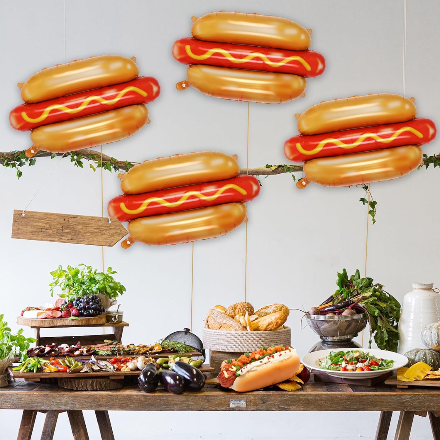 6 Stück Riesige Hot Dog Ballon – Food Giant Snacks Bewertung und Preis